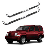 Estribos Redondos Jeep Liberty 2008 - 2013 Acero Inoxidable 