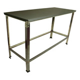 Mesa De Serviço Industrial Total Aço Inox 1,40