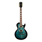 Guitarra Eléctrica Cort Cr Series Cr250 De Caoba Dark Blue Explosion Con Diapasón De Jatoba