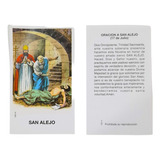 Estampas San Alejo Santo Santoral Virgen X 100 Un 