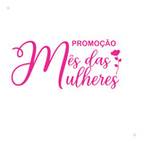 Adesivo Dia Das Mulheres De Vitrine Loja Comercio Shopping