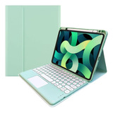 Funda Con Teclado Marca Souyoyihi / Para iPad Air 11  /mint