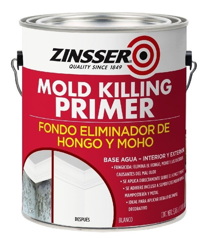 Esmalte Fondo Antihongo Zinsser Mold Killing Primer 3,785l