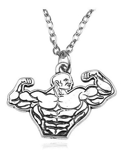 Collar Inspirador Hombre Musculoso Gym Pesas Atracción