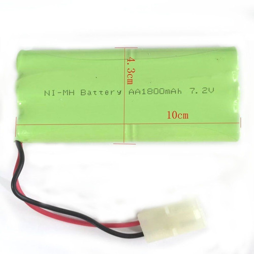 Pila Recargable De 7.2v 1800mah 6x Aa Ni-mh Rc Y Cargador 