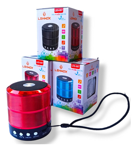 Caixinha De Som Mini Speaker 887 Com Atendimento De Chamadas