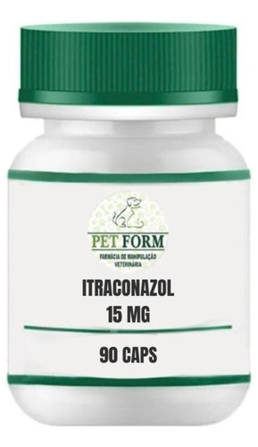 Itraconazol 15mg Pote 90 Mini Cápsulas - Uso Veterinário