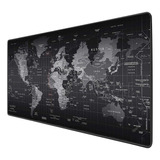 Mousepad Gamer Grande Speed Profissional Mapa Mundial Preto