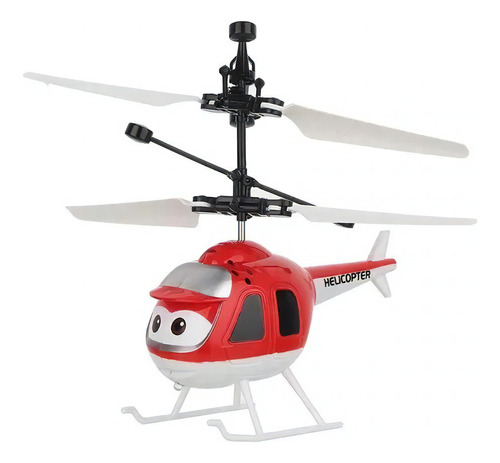 Dron Volador Helicoptero Bola Esfera Juguete Color Rojo