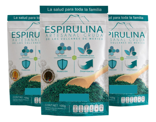 Alga Espirulina Cruda Producida En Nayarit 300g