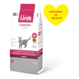 Alimento Unik Gatos Castrados Control Peso  7.5k + Regalo!!