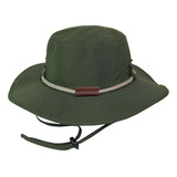 Sombrero Australiano De Taslon Con Cordon Pesca - Camping
