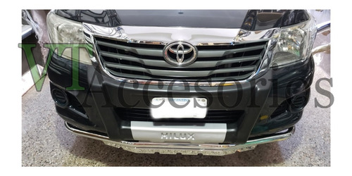 Defensa Talampaya 2 P Con Chap Cromada Toyota Hilux 2005/15