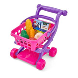 Carrinho Supermercado Compras Infantil Brinquedo + Acessório
