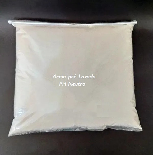 Areia Branca Lavada  Para Aquários E Lagos Ph Neutro 1 Kg