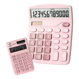 Kit Calculadora Mesa Solar + Mini Calculadora Bolso Escolar 