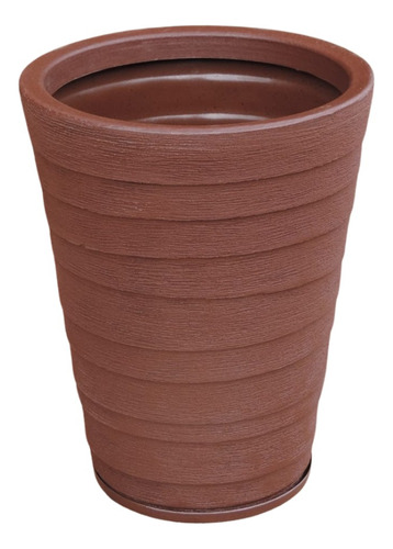 Vaso Para Plantas Coluna Redonda Degrau C/ Prato N3