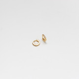 Arete Candonga Mini Circonias 8mm En Oro Laminado 18k