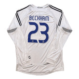 Jersey Real Madrid 23 Beckham 06/07 Retro Manga Larga