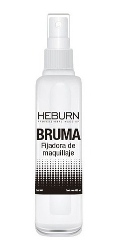 Bruma Fijadora Maquillaje Profesional Heburn Spray 125ml