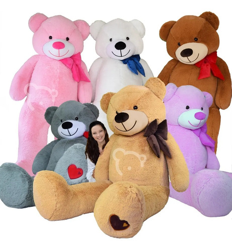 Oso Peluche Gigante Grande 200 Cm Jumbo Corazón +2 Regalos | Meses sin interés