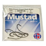 Anzuelo De Pesca Mustad 10603np Número 40 En Blíster De 6 Unidades