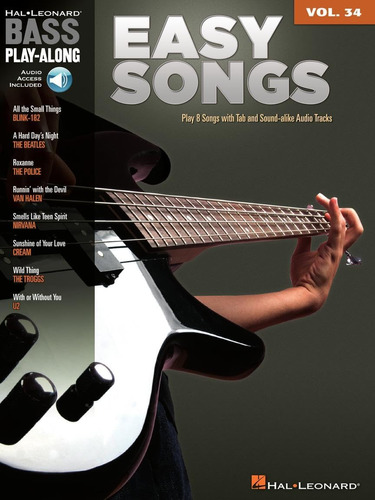 Libro:  Easy Songs: Bass Play-along Volume 34