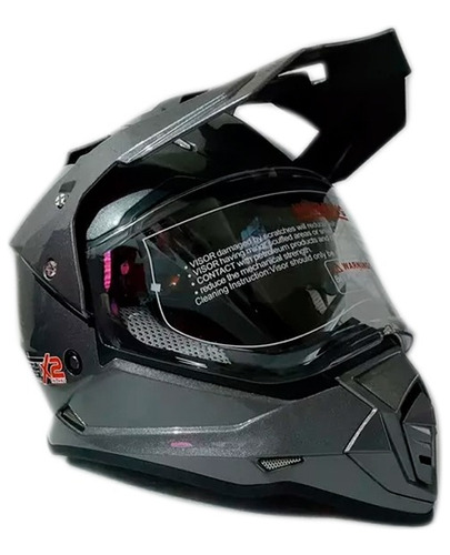 Casco Tech-x2 632a Cross City Titanium C/gafas Rider One