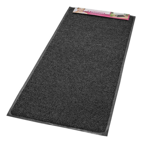 Alfombra De Baño Goma Negra Antideslizante Grande Sanremo Color Negro San Remo