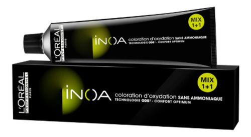 Coloração Inoa 6 Louro Escuro Loreal Profissional 60g Tom 6- Louro Escuro