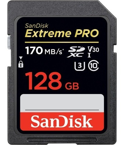 Memoria Sd Sandisk Extreme Pro 128gb / 170 Mbps