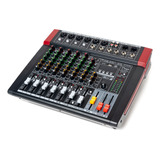 Consola Potenciada Mixer 8 Canales Stereo 150w