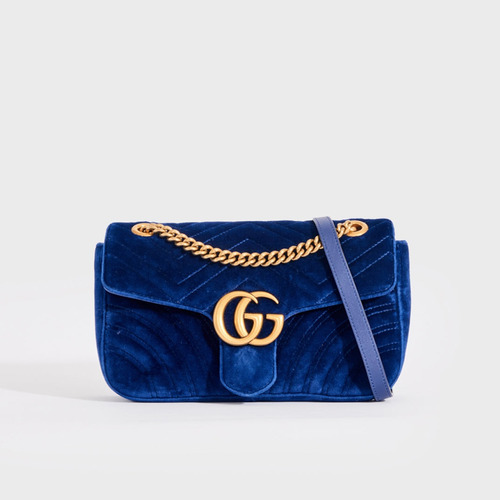 Cartera Clutch Gucci Gg Marmont Flap Medium