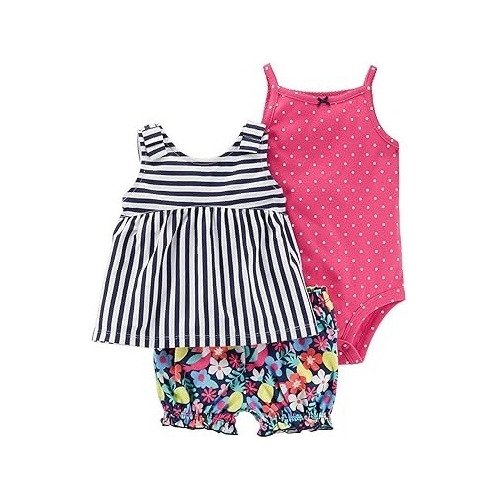 Carter´s Set 3 Piezas Body Musculosa Short Talle 9 Meses