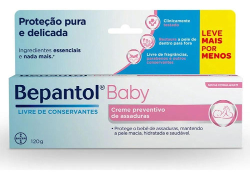 Creme Preventivo De Assaduras Bepantol Baby 120g