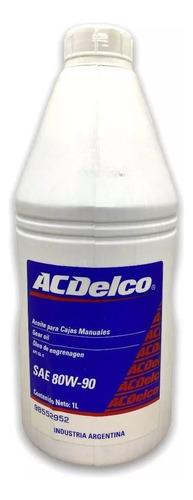 Aceite Acdelco 80w90 Gl5 Pack 2 Litros