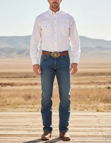 Jeans Cuadra Para Caballero, Indigo Stone Boot Cut Jjlcb25