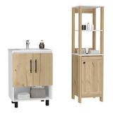 Mueble Lavaman2p+mueboptimizadalto1p-bathbi-color-blanc/duna