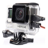 Caixa Estanque Gopro Hero3 Hero3+ Hero4 - Skeleton Microfone