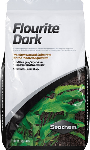 Sustrato Natural Seachem Flourite Dark 3.5 Kg Plantados