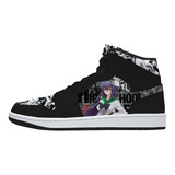 Tenis Negro Saeko High School Of The Death Manga Bota Hi Top