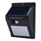 Lampara Solar Led + Sensor De Movimiento Impermeable 30 Led