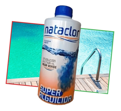 Super Alguicida Ideal Para Recuperar Agua 1 Litro Nataclor