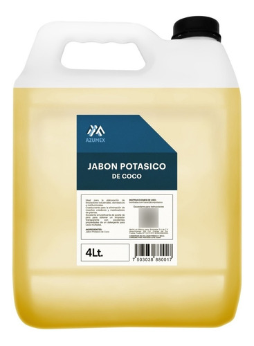 Jabon Potasico De Coco 4 Lt Natural Biodegradable Ecologico