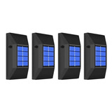 Aplique De Pared Solar 3 Led Luz Exterior