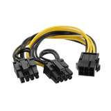 Cable Adaptador Splitter Pcie 6 A 2 8 Pin 6+2 Rig Mineria Mg