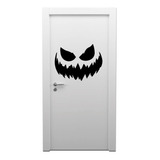 Vinilo Decorativo Halloween Puerta O Ventana Calabaza