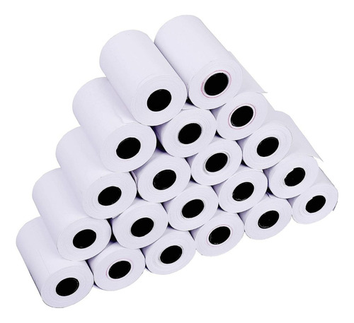 Pack 20 Rollo Papel Termico 57x30mm Rollos Termicos 12mtrs