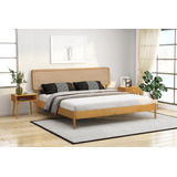 Ntc Lupin - Base De Cama De Madera Con Cabecero, Base De Rob