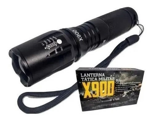 Linterna Tactica Militar X900 Zoom 1-2000x Estuche+pilas Led